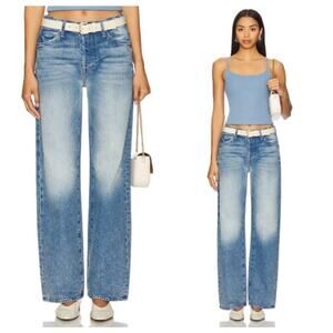 Mother the dodger button sneak Jeans wipeout size 24"